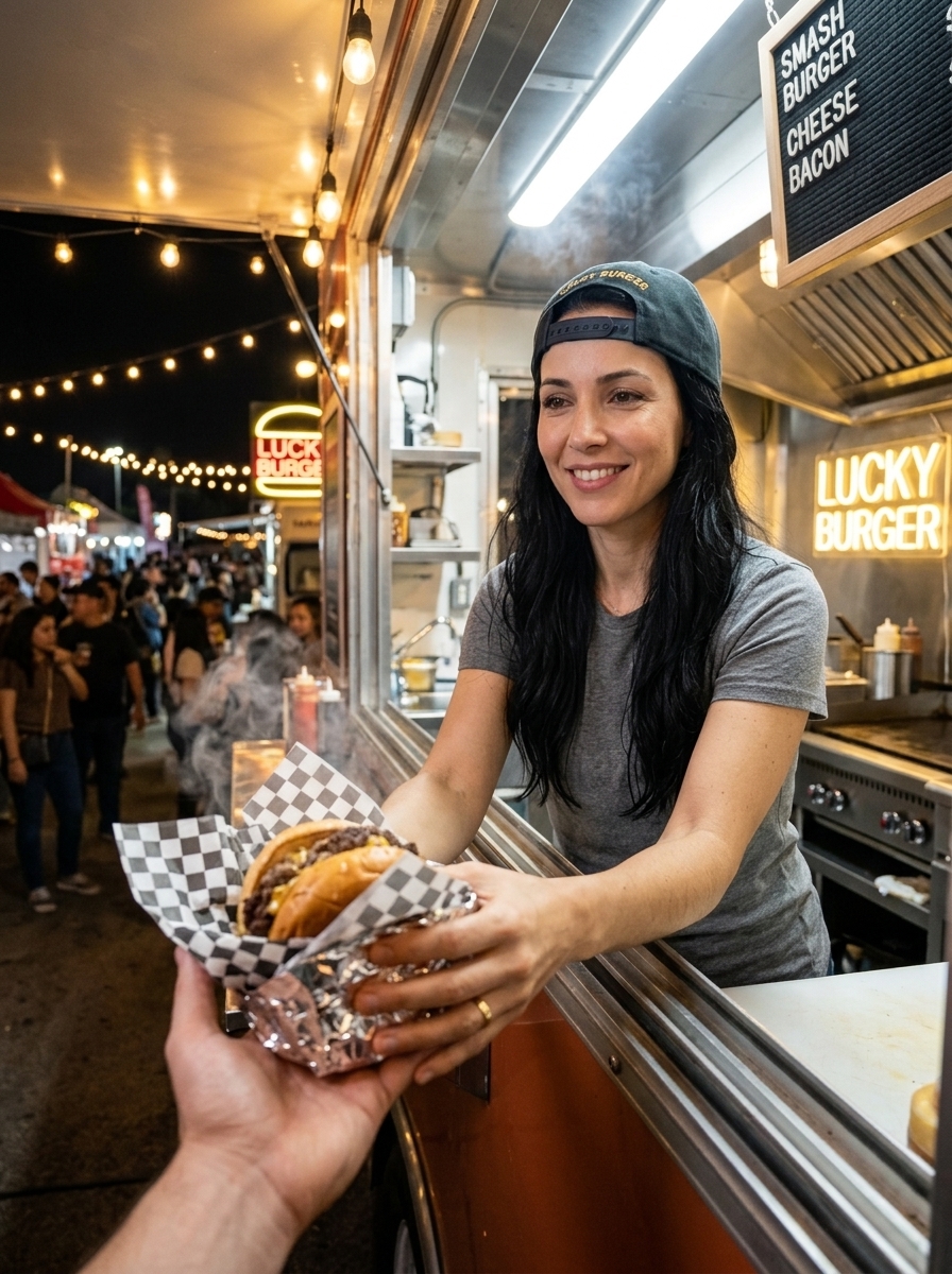 Atendimento no Food Truck