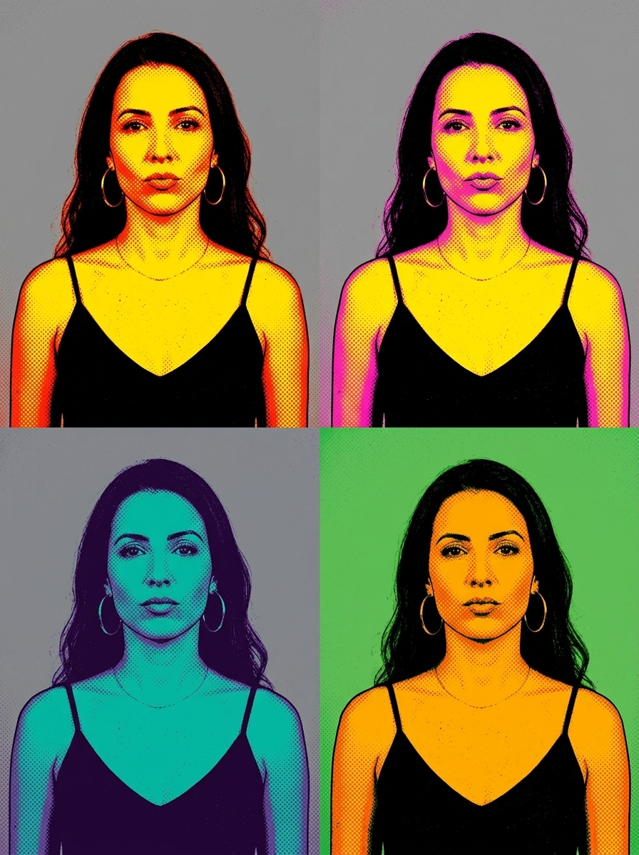 Ícone Pop Art Colorido